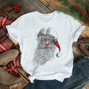 Vintage Retro Santa Claus Candy Cane Christmas Holiday shirt
