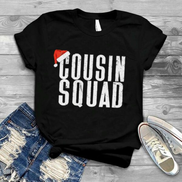 Vintage Santa Hat Cousin Squad Matching Family Christmas shirt