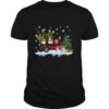 Vintage Wagon Christmas Shih Tzu Tree on Car Xmas shirt
