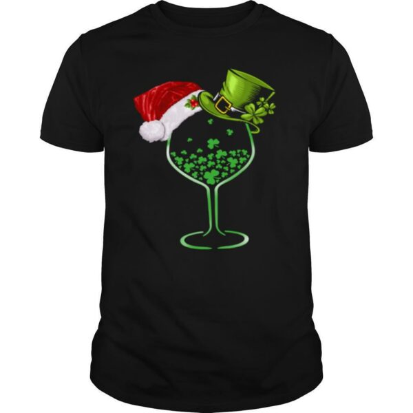 Wine St Patrick Hat Christmas shirt