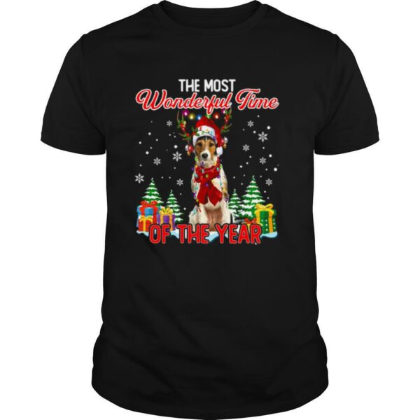 Wire Fox Terrier The Most Wonderful Time Of The Year Christmas shirt