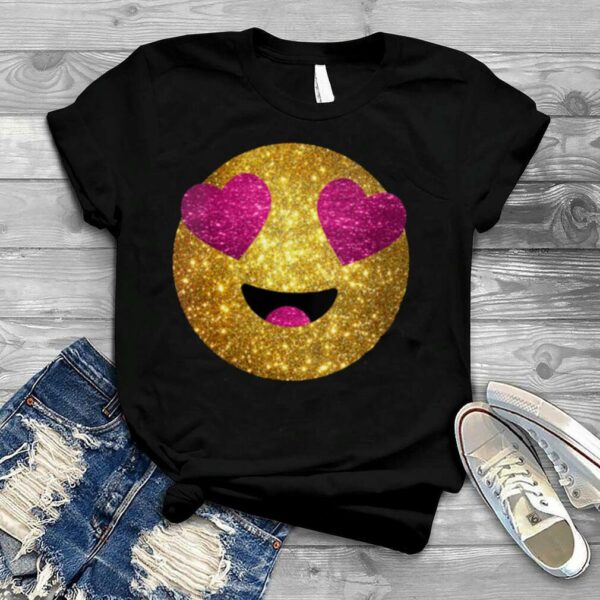 Womens Birthday HeartEyes Emoticon Christmas shirt