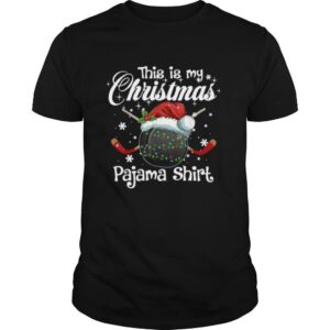Xmas Ice Hockey Santa This Is My Christmas Pajama Shirt shirt