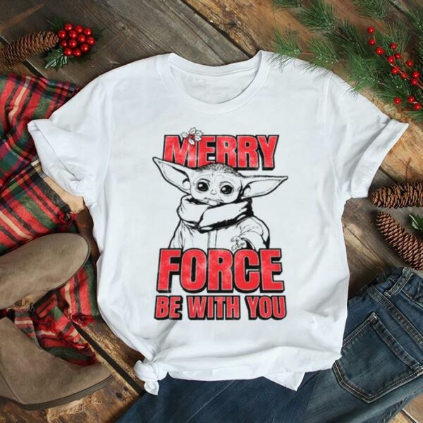 Yoda master merry force be with you christmas 2022 shirt