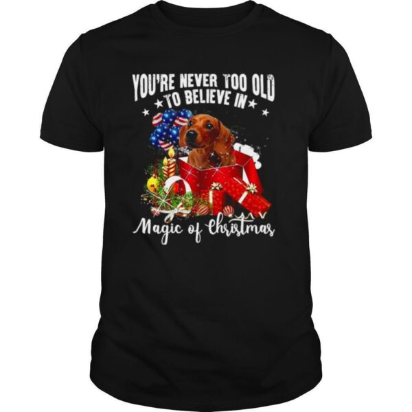 You’re Never Too Old To Believe In Magic Of Christmas shirt