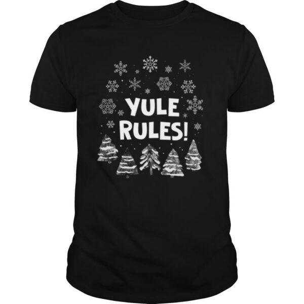 Yule Rules Snow Flower Christmas shirt