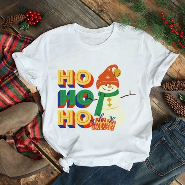 ho Ho Ho Christmas snowman shirt