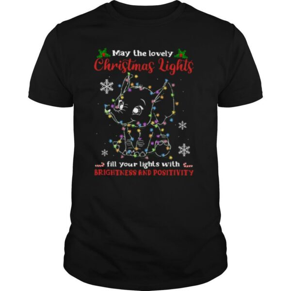 may the lovely Christmas lights fill your lights with brightness and positivity shirt