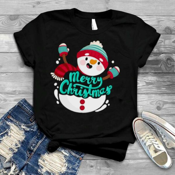 Adorable Reindeer Snowman Christmas shirt