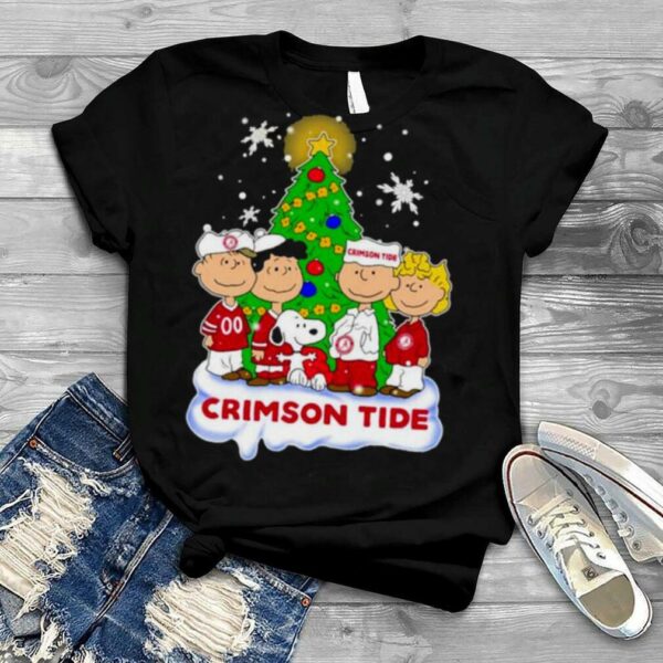 Alabama Crimson The Peanuts Christmas Tree Sweatshirt