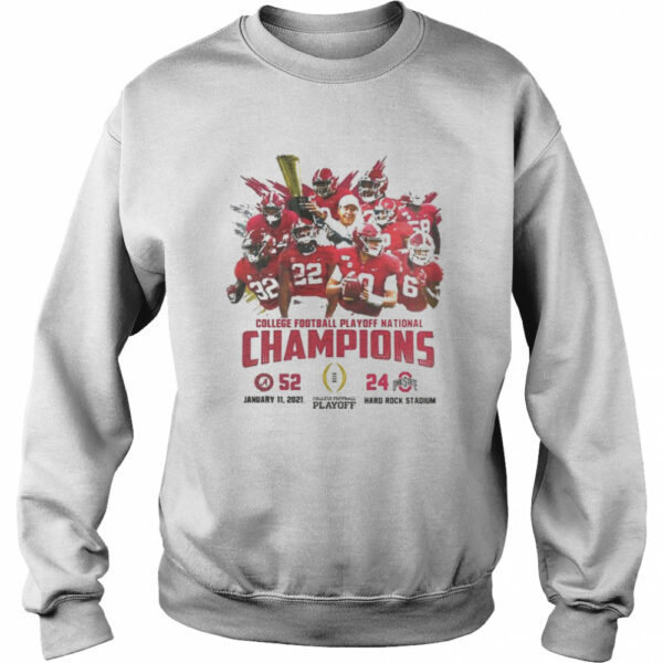 Alabama crimson college football playoff national champions 2021 shirt