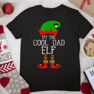 A’m The Cool Dad Elf Family Matching Group Christmas T Shirt