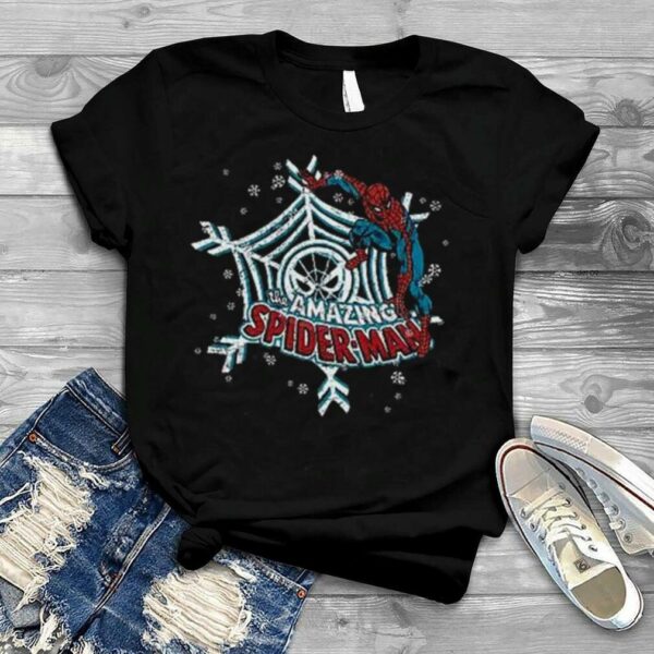 Amazing Spiderman On A Snowflake Christmas shirt