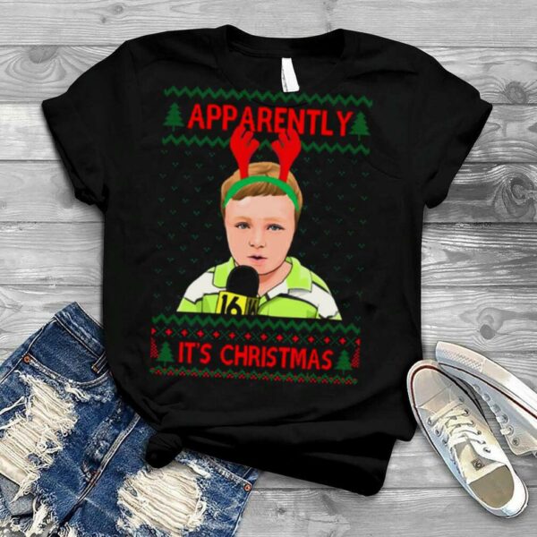 Apparently Kid Meme Funny Christmas Jumper shirt