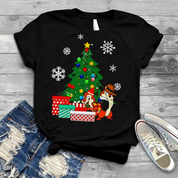 Around The Cartoon Chip N Dale Rangers Christmas Tree shirt