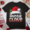 Auntie Claus Matching Family Pajamas Funny Christmas Party T Shirt