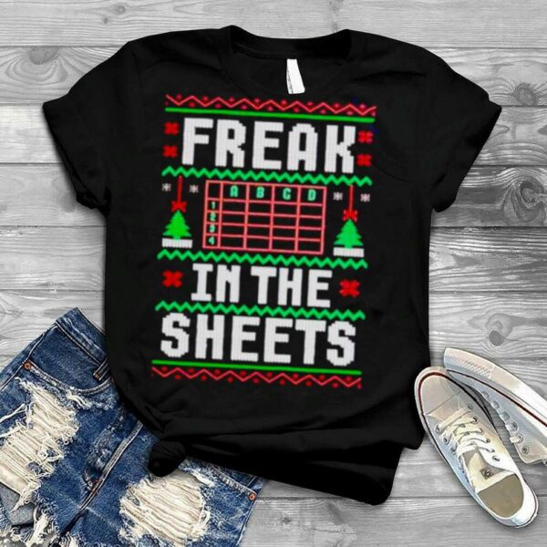 Awesome excel freak in the sheets ugly Christmas shirt