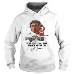 Ayrton Senna 1960 1994 Legends never die signature shirt
