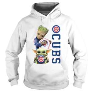 Baby Groot And Baby Yoda Hug Chicago CUBS shirt Baby Groot And Baby Yoda Hug Chicago CUBS shirt