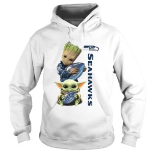 Baby Groot And Baby Yoda Hug Seahawks shirt