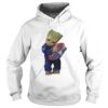 Baby Groot hug New England Patriots shirt