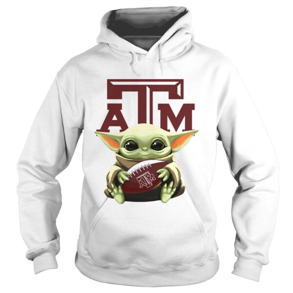 Baby Yoda Hug Texas AM Aggies shirt