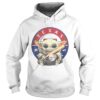 Baby Yoda Hug Texas Rangers Logo Star Wars shirt