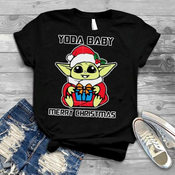 Baby Yoda Merry Star Wars Baby For Kids Christmas shirt