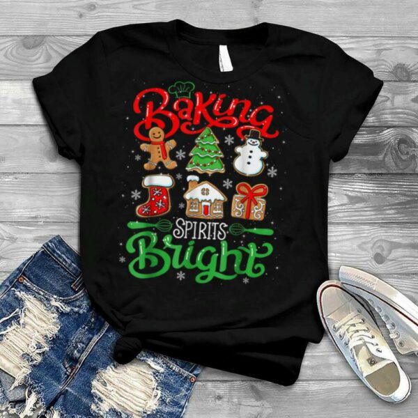 Baking Spirit Bright Donut Christmas Tree Xmas Cookie Kids T Shirt