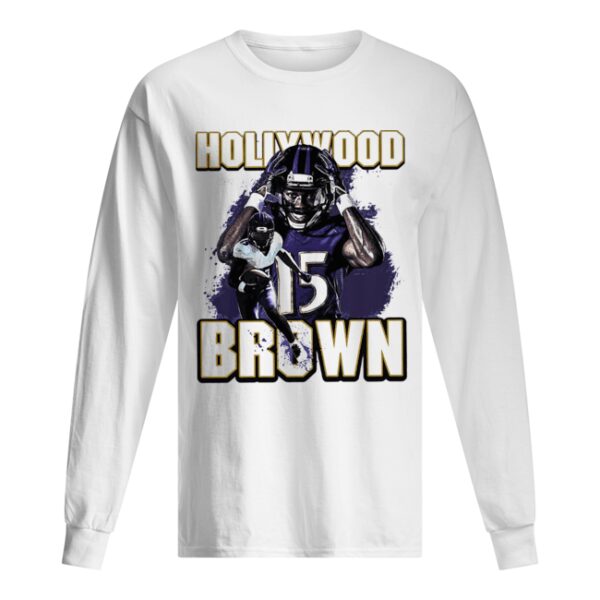 Baltimore ravens football team hollywood 15 brown shirt