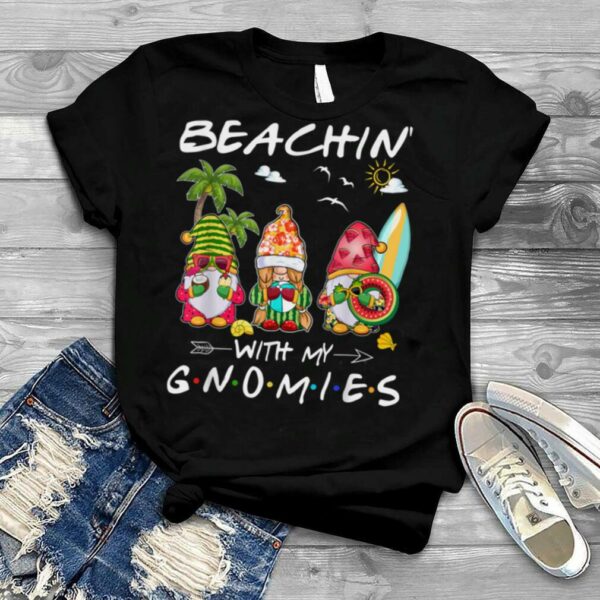 Beachin’ With My Gnomies Three Gnomes Christmas In July T Shirt