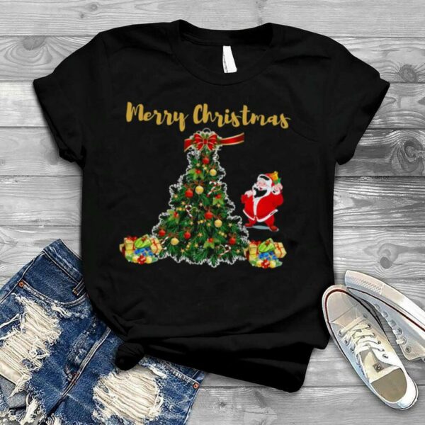 Beautiful Christmas Tree Chibi Santa Claus shirt