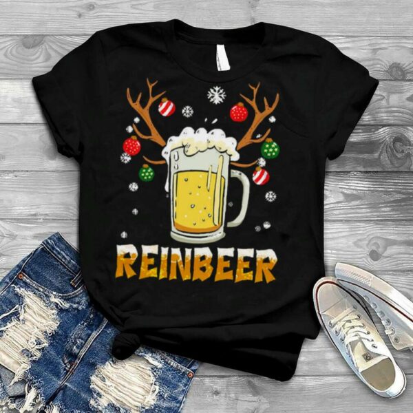 Beer Design Reindeer Christmas Design Xmas shirt