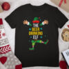 Beer Drinking Elf Matching Family Group Christmas Party T Shirt