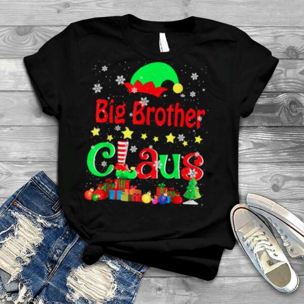 Big Brother Claus Christmas Elf Lover Matching Family T Shirt