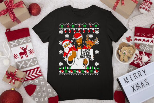 Black Lives Matter Jeses Christmas Sweater Shirt