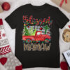 Blessed Mamaw Buffalo Plaid Christmas Xmas Truck Women T Shirt