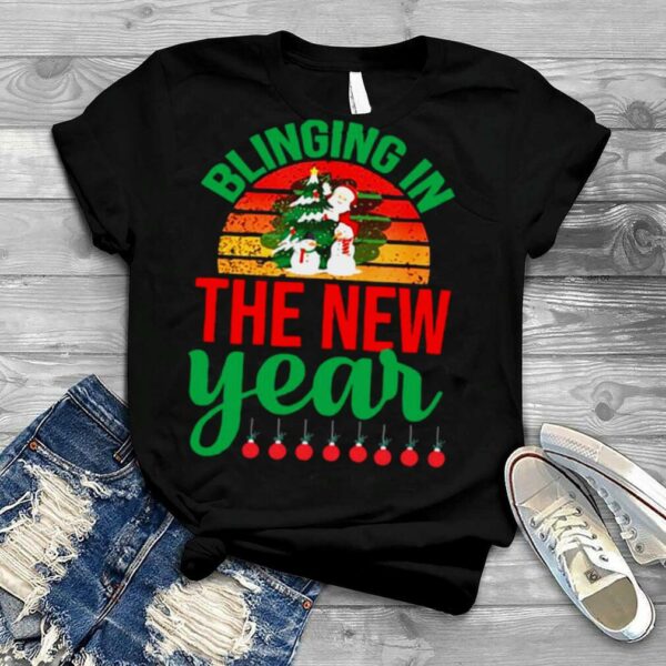 Blinging In The New Year Christmas Vintage Sweater T shirt