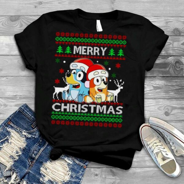 Bluey Ugly Merry Christmas 2022 shirt