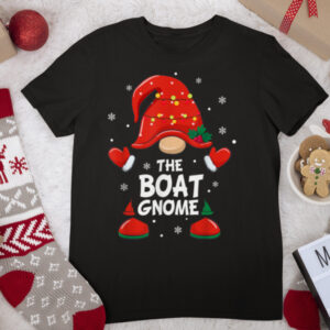 Boat Gnome Matching Family Group Christmas Party T Shirt