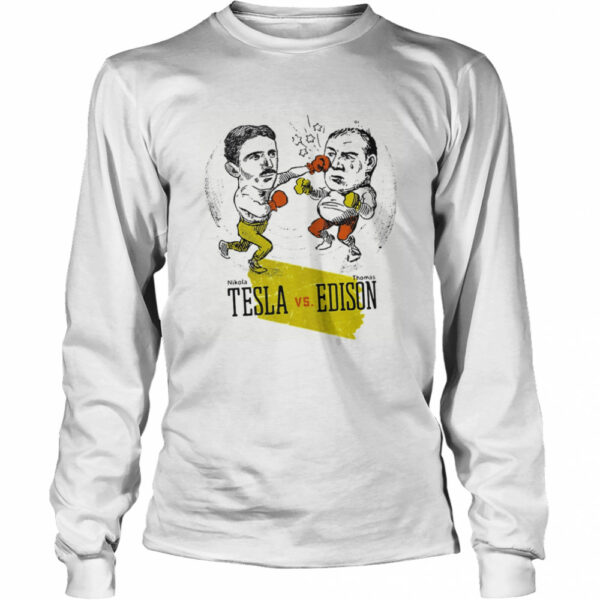 Boxing Nikola Tesla and Thomas Edison shirt