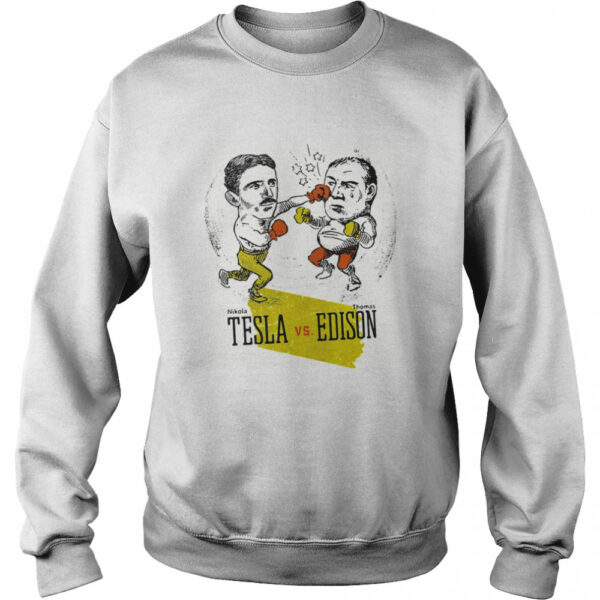 Boxing Nikola Tesla and Thomas Edison shirt