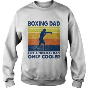 Boxing dad like a normal dad only cooler vintage retro shirt