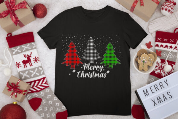 Buffalo Tree Merry Christmas T Shirt