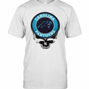 Carolina Panthers Football Skull T-Shirt