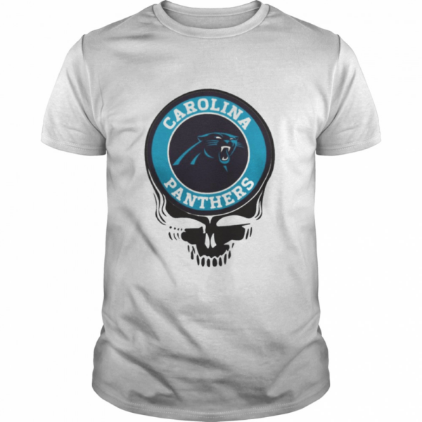 Carolina panthers football skull shirt