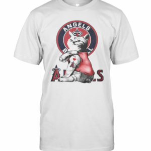 Cat Tattoos Los Angeles Angels Logo T-Shirt