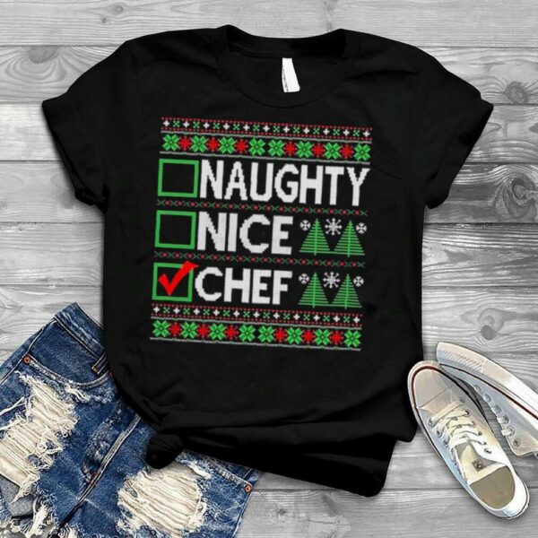 Chef Claus Christmas Ugly Sweater Chef Xmas Outfit 2022 T Shirt