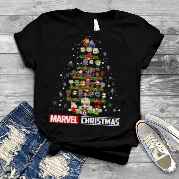 Chibi Marvel Avengers 2022 Christmas tree sweater