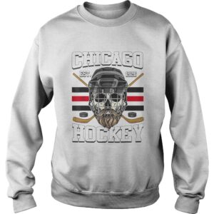 Chicago Ice Hockey Est 1928 Bearded Skull shirt 2 Chicago Ice Hockey Est 1928 Bearded Skull shirt 3